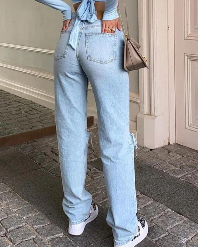 Vivienne - Damesmode Gescheurde Jeans