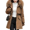 Elena - Getailleerde Winterjas Dames - Faux Fur Kraag - Warme Voering - Winddicht