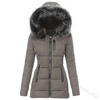 Mila - Korte Winterjas Dames - Getailleerd - Faux Fur Capuchon - Winddicht