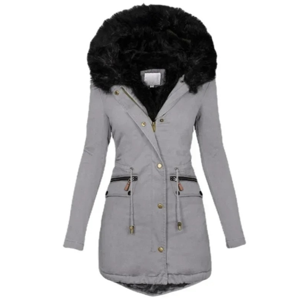 Isabelia - Dames Winterjas - Afneembare Capuchon - Verstelbare Taille