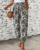 Aubree - dames etnische grafische print broek