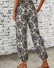 Aubree - dames etnische grafische print broek